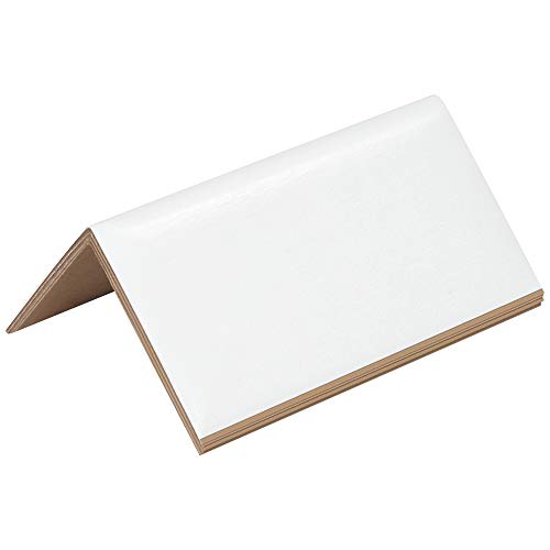Защитно фолио за ленти от древесноволокнистой печки Aviditi за тежки условия на работа, 2 x 2 x 6, дебелина на 0,225, Бели, се използват за предпазване на ръбовете на опаковки