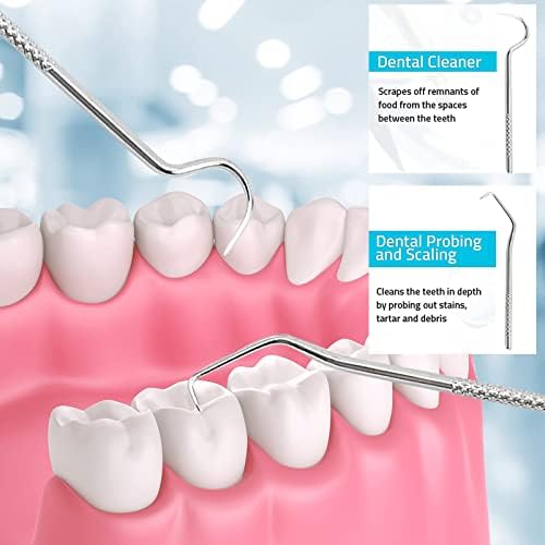 Направи го най-новият Зъб 4 бр. Инструмент За Грижа За Хигиената на Зъбите Пинсети За Наблюдение на Зъби От