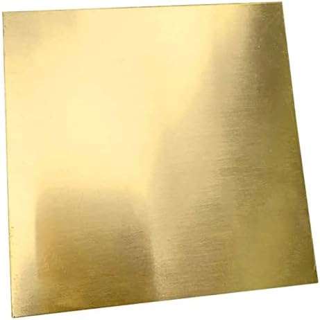 YIWANGO Дебелина латунного лист 2 мм, за обработка на метали Занаятите САМ, на Различните характеристики на Медни листа (Размер: 300x300 mm)