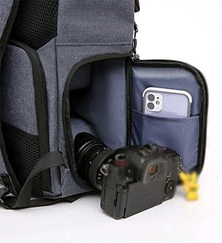Водоустойчива раница за огледално-рефлексен фотоапарат HGVVNM, анти-кражба на чанта за фотография голям капацитет, с отразяващи ленти Цвят: тъмно сив, размер: един раз