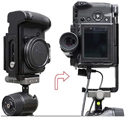 Ръкохватка за камерата PEIPRO Quick Release L-Образна Скоба за фотоапарат Fujifilm GFX50S-Авиационен сплав на Алуминий