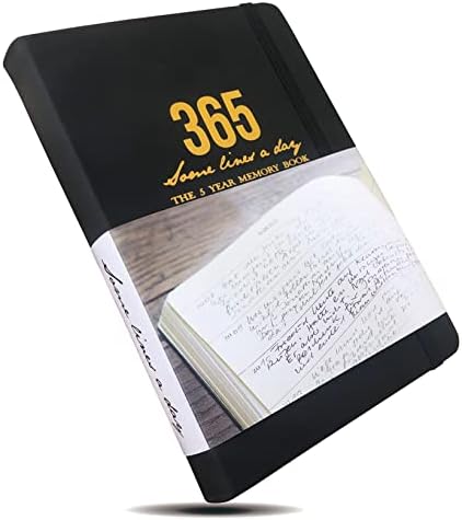 Дневник за 365 Дни Личен Планер Бележник от Дебела Хартия в Кожена корицата на Тайм-мениджмънт и Щастие