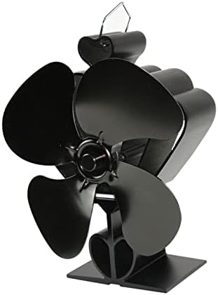 GaYouny Черен Вентилатор за плочи 4 Вентилатор за Камината Работи на Дърва, в Екологично Чист Вентилатор, Тихо