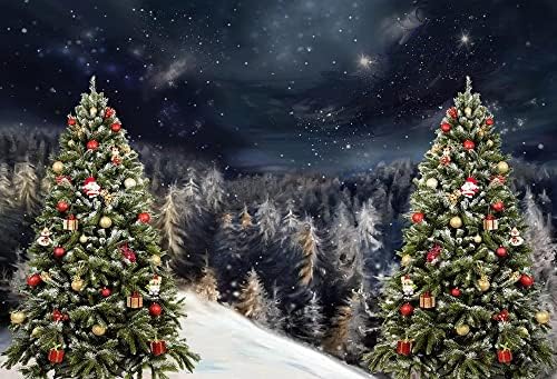 Коледен Фон Fivan за украса на Коледното парти 10x6,5 фута от Памук и Полиестер, на Фона на семейни Снимки, Портрети