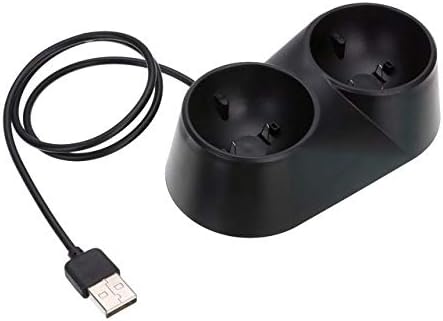Зарядно Устройство за Контролер JINGZ VR Dual USB Dock Детска зарядно устройство, Поставка за PS4 PSVR Move Tool Здрав