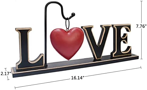 Дървен Знак на Любов за Домашен интериор, Плоча с Надпис на Маса, Декоративна Дървена Вырезанное Думата Любов,