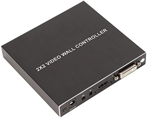 4-Канален Контролер видеостены, монтиран на стената контролер за телевизия 2x2, входове HDMI, DVI, Изходи 4xHDMI,