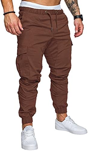 DuDubaby Мъжки Модни Свободни Красиви Дънкови Панталони с джобове, Камуфляжные Панталони M-4XL