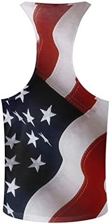 XXBR Ден на Независимостта Мъжки Спортни Патриотични Фланелки С Принтом на Американското Стрингър Летни Спортни Тениски За