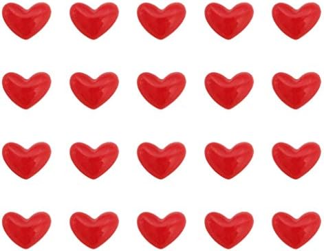 Amosfun 20pcs Мини-Флэтбэк Сърцето си за Любовта Смола Бонбони Висулки за Украса на своята практика на Телефона