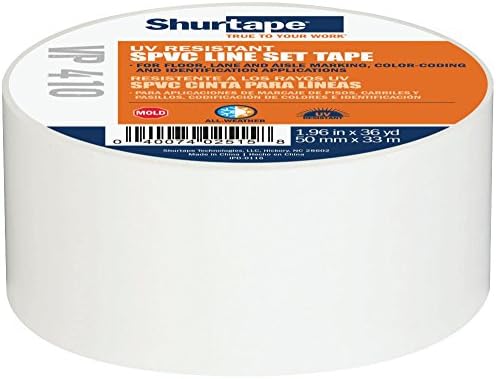 Комплект цветни линии Shurtape VP 410 и standalone, маркировъчна лента за маркиране на пода / ленти за движение или на цветово кодиране, отговарят на цветовому кодиране OSHA, Жълт
