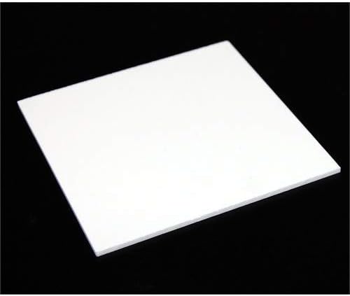Блестящо Папагали 8 мм Входящ Лист от Плексиглас | Бял Акрил | Проекти със собствените си ръце | 6 см x 6 инча - Опаковка от 4 броя
