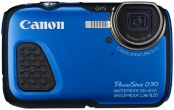 Водоустойчив цифров фотоапарат Canon PowerShot D30, синьо