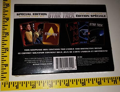 Star Trek Оригиналната серия ЛИЦЕНЗЕН НАБОР от КАРТИ за игра КОЛЛЕКЦИОННЫЙ 50th Anniversay bx3