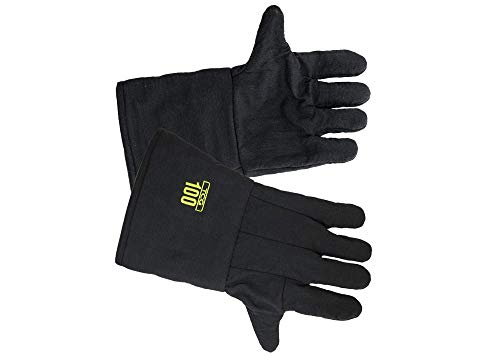 Ръкавици за електродъгово флаш фирма Oberon серия TCG100, Черни, Среден размер