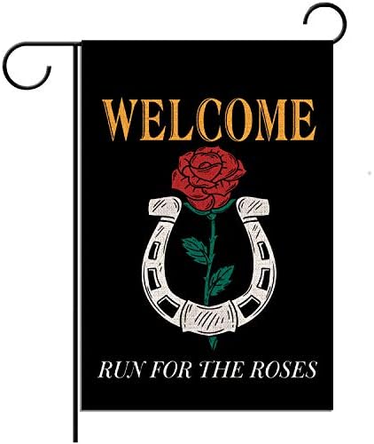 Rainlemon Welcome Run for The Garden Roses Флаг Кентъки Дерби Жокейский Двор Външно Украса Означения