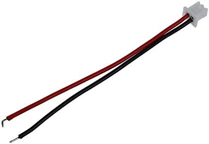 Машина за електрическо оборудване Davitu - 10 x 2 Одноконцовых 2-контактни штекерных свързващ кабел JST - XH 1.25-2 P - (Цвят: червен, опаковка: 10-19 бр.)