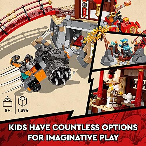 Комплект LEGO NINJAGO Ninja Доджо Temple Masters of Spinjitzu 71767 с Минифигурками Лойд и Кая и Играчка фигура на Змия,