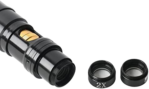 Аксесоари за микроскоп 0.5 X 2.0 X Стъклена Подпомагаща леща на обектива за Лабораторни Видеомикроскопа голяма дълбочина 200X 400X (Цвят: 2X)