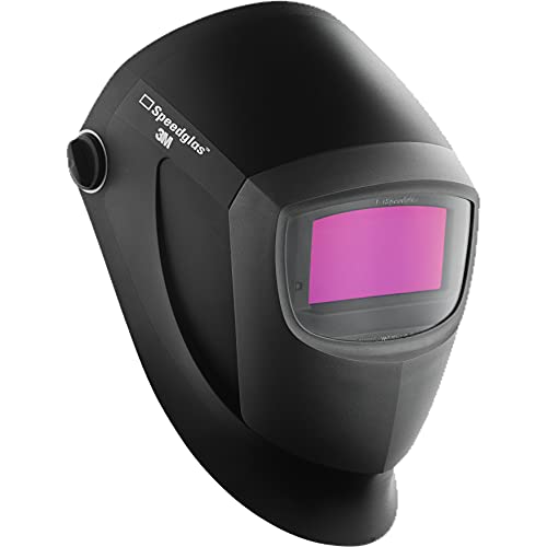 Заваряване каска 3М Speedglas 9002NC, 04-0100-20NC, с филтър на естествения цвят с Автоматично Затъмняване за заваръчен шлем MMAW TIG MIG, черен/Сребрист