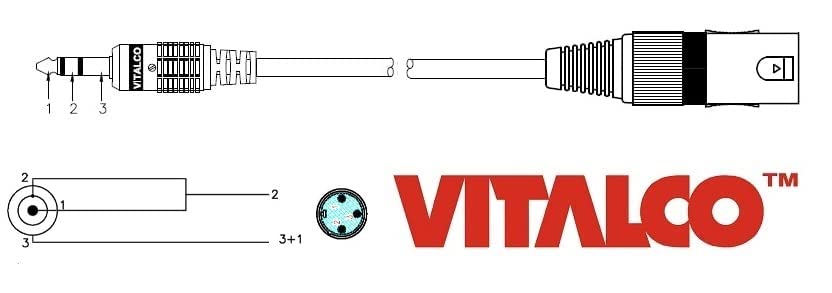 VITALCO XLR Съединители С 3.5 Mini Jack TRS Штекерный Адаптер 1/8 3.5 мм TRS Конектор AUX 3-Пинов Микрофон Аудио Кабел