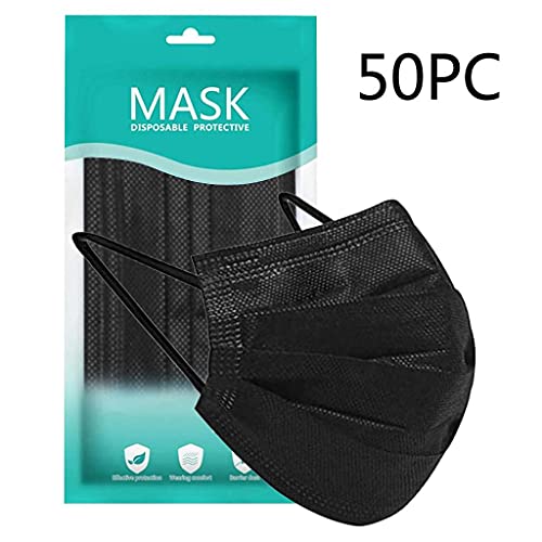 Черна еднократна маска за лице, маска за оформяне на брада еднократна маска за лице за еднократна маска за лице 50 3-слойных маски за еднократна употреба за опакован?