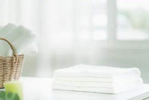 Ультрамягкая детска гъба Lauren Elle от органичен бамбук, Бял цвят, на 25 х 25 cm Са подходящи за подаръци и козметика, а също и като кърпи за ръце