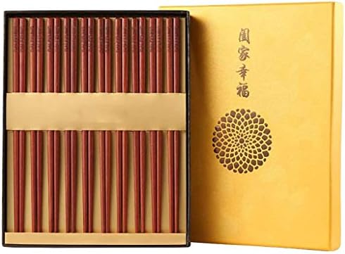Подаръчен Комплект Японски Пръчки от Дърво FAMMIX с Подарък предавателна кутия, Дървени Пръчици за хранене Ръчно изработени, за Многократна употреба, Могат да се Мият