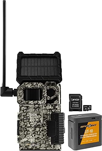 SPYPOINT Link-камера за следене на слънчевата система клетъчни Микро-S-LTE с акумулаторна батерия LIT-10 и карта Micro