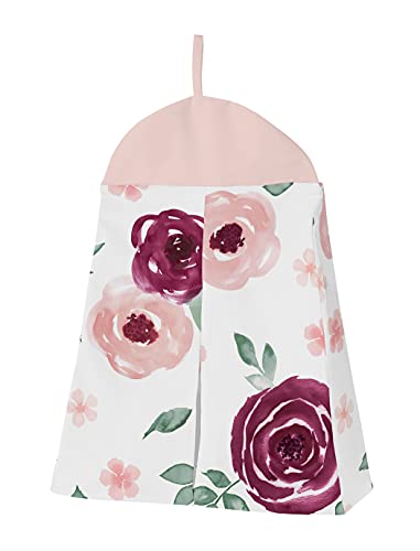 Sweet Jojo Designs Бордо Комплект спално бельо за детски легла в стил Бохо с цветен модел за момичета, Стеганое