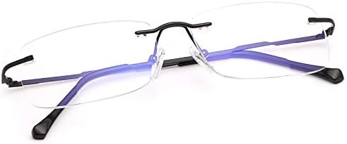 Прозрачни Бифокални Очила за четене без Рамки, Блокиране на Синя Светлина, Ридеры за мъже и Жени, Унисекс Очила Далечния