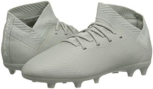 adidas Унисекс-Детски футболни обувки Nemeziz 18.3 с твърдо покритие, пепеляво-сребрист/пепеляво-сребристо-бял