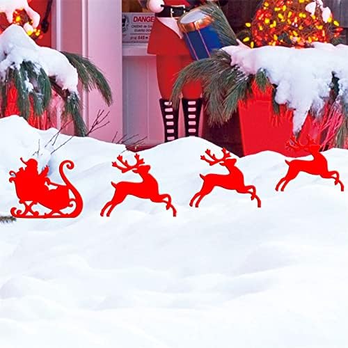 Пощенска кутия за дома с Флага, Коледен градина във Вътрешния двор, Украса за празника на Открито, Акрилна печат, Коледни декорации за градина, Градински украси, Вел