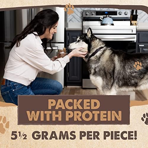 Говеждо, пиле Mighty Paw Naturals за кучета | Лакомства за кучета с пиле сушени за малки кучета, средни домашни любимци