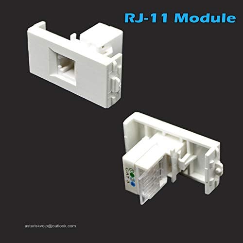 Стенни панела с портове HDMI + RJ-45 + RJ11 Бял Лицева панел за телефон CAT6 Keystone Ethernet CAT3 за обслужване на кабелна система, Интегрирани монтажни работи