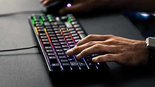 Механична клавиатура Cherry MX RGB с ключове MX Red Silent Gold-Кръстосани ключове за машинисток, програмисти, творци, верстальщиков,