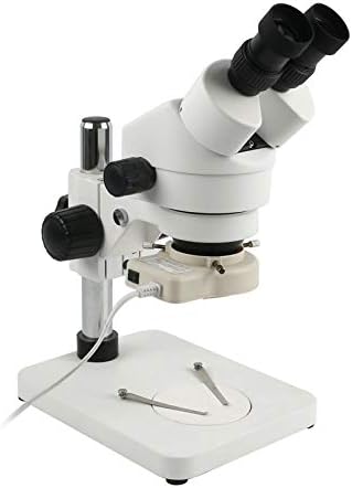 Микроскоп ShiSyan 7X-45Ч Непрекъснато Увеличение на Бинокъла Микроскоп WF10X/20 Окуляров Стерео Микроскоп + 56 Led Околовръстен Лампа е Съвместима с Ремонт на спояване на печа