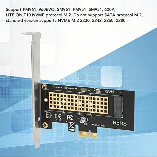 M. 2 SSD към адаптер PCIe, Радиатор NVMe PCIe Адаптера и е с капацитет 5 Gbit/с PCIe до M. 2 SSD, Щепсела и да