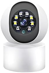 Домашна Камера за Сигурност, IP камера 1080p 2.4 G WiFi Smart Indoor Nanny с Нощно Виждане 2 Пъти на звук, Детекция на лицето с помощта на изкуствен Интелект, Облачное съхранение и сл