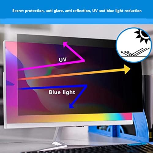 Филтър за екрана на компютъра Acogedor Защитно фолио anti-glare и защита от драскотини 21,3 инча, Двупосочен Филтър за защита от синя светлина за Широкоекранен дисплей 4:3