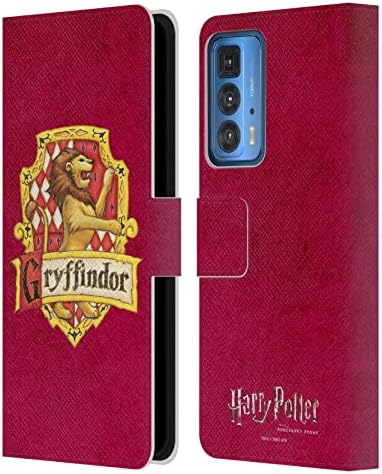 Дизайн на своята практика за главата Официално Лицензиран Harry Potter Hufflepuff Герб Sorcerer's Stone I Кожен