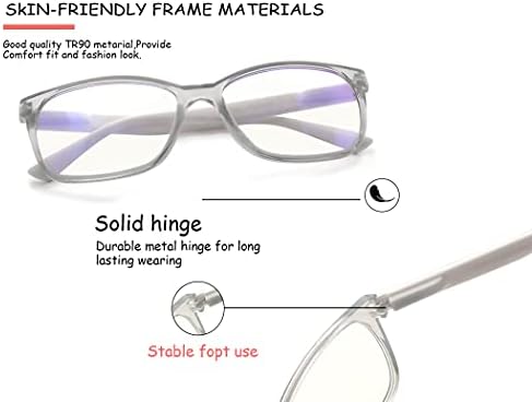 4 Опаковки Точки С Блокиране На Синя Светлина За Мъже И Жени, Компютърни Очила Без Рецепта