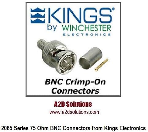 Конектор BNC Kings BAG-50 2065-11-9 за Belden 1855A и 1865A