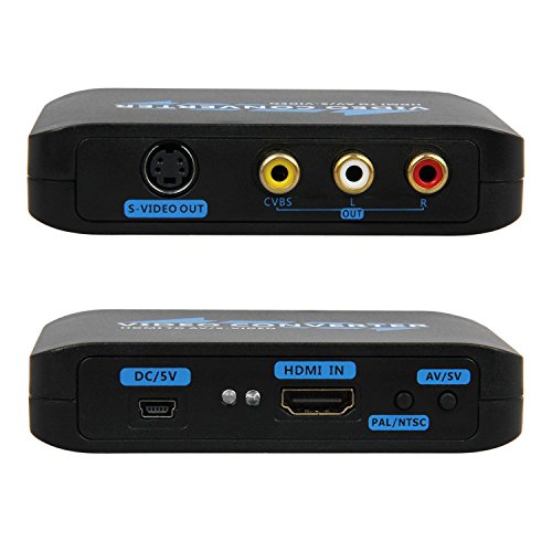Универсален HDMI-вход за S-Video и Композитен RCA Конвертор AV Адаптер R/L Аудио 1080P