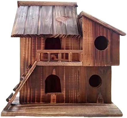 Къща Колибри - Дървена Къщичка Bird ' S Nest Открит Водоустойчив Топъл Птичи Подаде Кутия За Отглеждане На Папагали Птичья Клетка Играчка