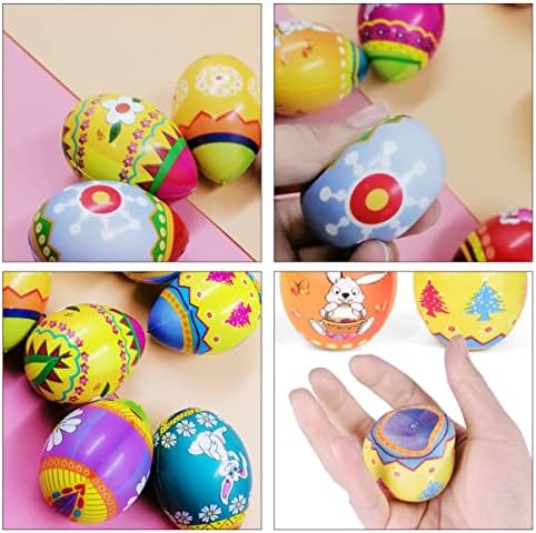 Kisangel 9 бр. играчки, Великденски Яйца с Играчка Подскачащи Топката Детски Декомпрессионные Играчки за Аутизъм (Многоцветни)