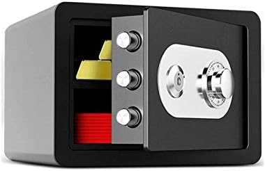 N/A Домакински сейф – Надежден метален сейф за съхранение на Стоки, ценности, паспорти, Ключове, Пари, Бижута – Замък