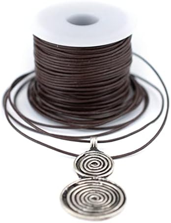 Най-Дебелина 0,8 мм Черен Кръг Кожа кабел (75 метра)