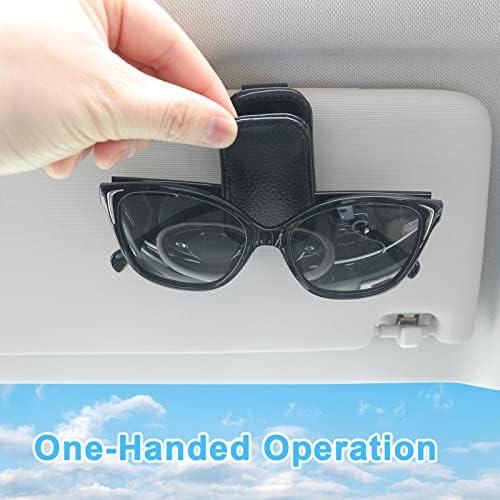 Директен спирализация, 2 бр, Държач за Слънчеви очила за Автомобилния Слънцезащитен Козирка, Магнитна Скоба за притежателя