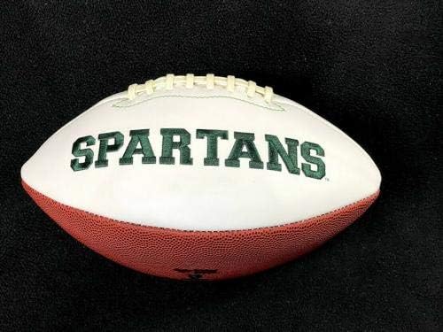 Джордж Блаха се Регистрирали и написа Футболни топки на щата Мичиган Спартанс Роулингс - Футболни топки за колеж С автограф